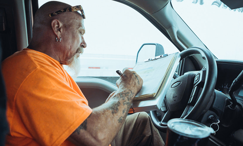 An LTL Shipping Driver