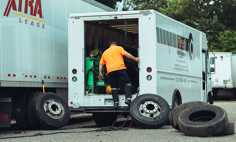 Loading a Commercial Vehicle