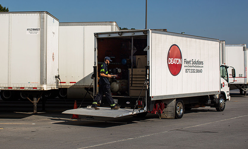 A Truck Carrying a Heavy Kit